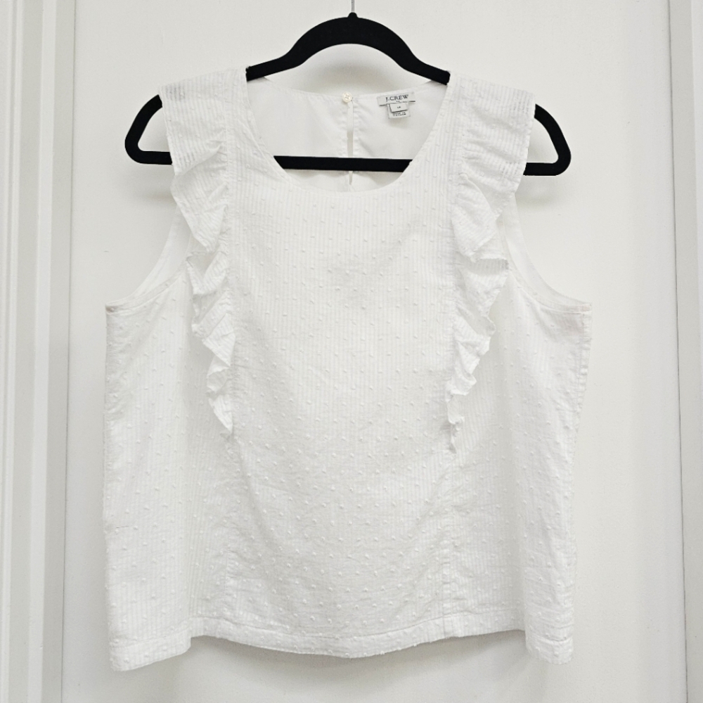J.Crew Ruffled Sleeveless Top - Picture 6 of 6